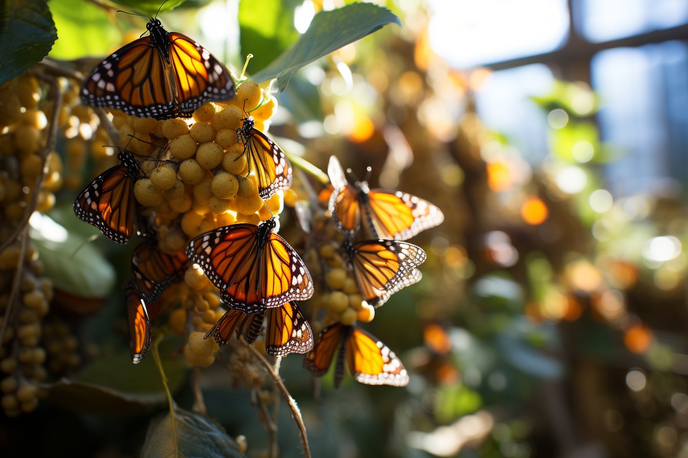 papillons monarques voyages